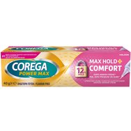 Corega Power Max 12h Hold & Comfort 40gr - Комфортен фиксиращ крем за протези със силно задържане до и 12 часа Corega Power Max 12h Hold & Comfort 40gr - Комфортен фиксиращ крем за протези със силно задържане до и 12 часа