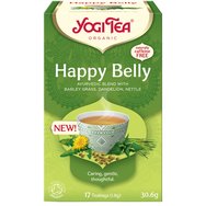 Yogi Tea Happy Belly 17 Teabags (17 сашета x 1,8g) - Билкова напитка с ароматни подправки за благополучие и успокояване на храносмилателната система