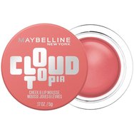 Maybelline Cloudtopia Cheek & Lip Mousse Матов мус за бузи и устни с лека текстура и наситен цвят 5g - 09 Dreamy Dawn