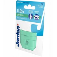 Jordan Floss Expand Mint Flavour & Fluride Effective & Gentle To Gums 25M - Οδοντικό Νήμα Μεσαίου Μεγέθους για Καλύτερο Καθαρισμό με Γεύση Μέντας
