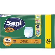 Sani Sensitive Pants Value Pack Еластично бельо за инконтиненция 24 бр - No2 Medium 80-120cm Sani Sensitive Pants Value Pack Еластично бельо за инконтиненция 24 бр - No2 Medium 80-120cm
