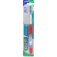 Gum Technique+ Compact Medium Toothbrush 1 Брой, Код 493 - Червен - Средна ръчна четка за зъби със защитен калъф Gum Technique+ Compact Medium Toothbrush 1 Брой, Код 493 - Червен - Средна ръчна четка за зъби със защитен калъф