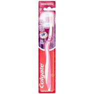 Colgate ZigZag Medium Умерена четка за зъби, която помага за почистване на недостъпни петна 1 брой - розово