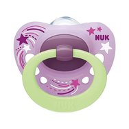 Nuk Signature Night Orthodontic Silicone Soother 18-36m, 1 Парче - лилаво