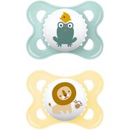 Mam Original Silicone Soother 2-6m 2 Парчета, Код 100S - Синьо / Жълто