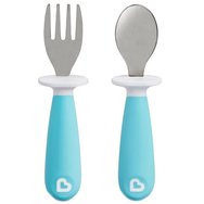 Munchkin Set Raise Toddler Fork & Spoon 12m+ Светло синьо 1 бр