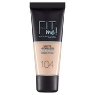 Maybelline Fit Me Matte + Poreless Foundation 30ml - 104 Soft Ivory Maybelline Fit Me Matte + Poreless Foundation 30ml - 104 Soft Ivory