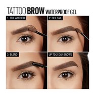 Maybelline Tattoo Brow Waterproof Gel 5ml - 02 Soft Brown Maybelline Tattoo Brow Waterproof Gel 5ml - 02 Soft Brown