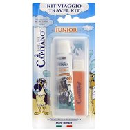 Pasta Del Capitano Travel Kit Junior 20ml - Син - Детски комплект за устна хигиена от 6 години, с четка и паста за зъби