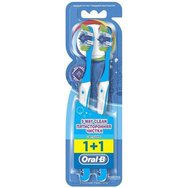 Oral-B Complete 5 Way Clean Medium Toothbrush Сини 40 мм 2 бр