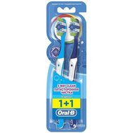 Oral-B Complete 5 Way Clean Medium Toothbrush 40mm Светло синьо - синьо 2 бр