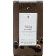 Korres Argan Oil Безамонячна боя за коса 1 брой - 5.7 Шоколад
