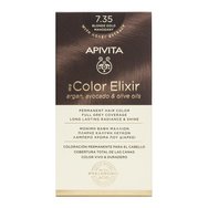Apivita My Color Elixir Permanent Hair Color 1 Парче - 7.35 Руса медена махагон