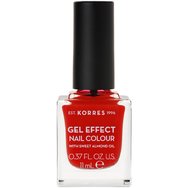 Korres Gel Effect Nail Colour 11ml - Coral Red 48