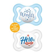 Mam Air Latex Soother 2-6m 2 части, код 121L - сини / прозрачни