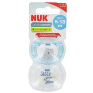 Nuk Hello Adventure Freestyle Limited Edition Day & Night 6-18m, 2 части Код 10.176.250 - Син / Прозрачен