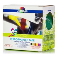 Master Aid Sport Performance Kinesio Adhesive Elastic Tape Зелен 5mx5cm 1 бр - Залепваща еластична лента за превръзки Master Aid Sport Performance Kinesio Adhesive Elastic Tape Зелен 5mx5cm 1 бр - Залепваща еластична лента за превръзки