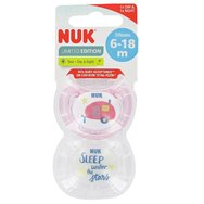 Nuk Hello Adventure Freestyle Limited Edition Day & Night 6-18m, 2 части Код 10.176.250 - Розово / Прозрачно