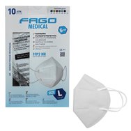 Fago Medical Mask Защитни маски за еднократна употреба FFP2 NR KN95 Големи многоцветни 10 бр.