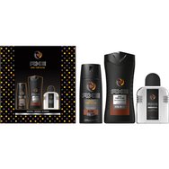 Axe Промо комплект Dark Temptation Spray Дезодорант с неустоим аромат на шоколад 150ml, Bodywash 250ml & After Shave 100ml Axe Промо комплект Dark Temptation Spray Дезодорант с неустоим аромат на шоколад 150ml, Bodywash 250ml & After Shave 100ml