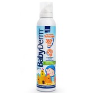 Intermed Babyderm Sunscreen 360° Cream Spray Spf50, 200ml - Слънцезащитен спрей за лице и тяло 360° с хиалуронова киселина и витамин Е Intermed Babyderm Sunscreen 360° Cream Spray Spf50, 200ml - Слънцезащитен спрей за лице и тяло 360° с хиалуронова киселина и витамин Е