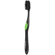 Colgate 360 Charcoal Toothbrush Medium Средна четка за зъби с обогатени въглеродни влакна, за дълбоко почистване 1 брой - зелена