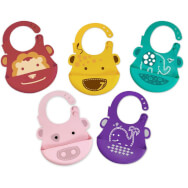 Marcus & Marcus Baby Bib Elephant Silicone Силиконов лигавник на FDA с шепа, с регулируема височина, цвят на слон Зелено Marcus & Marcus Baby Bib Elephant Silicone Силиконов лигавник на FDA с шепа, с регулируема височина, цвят на слон Зелено
