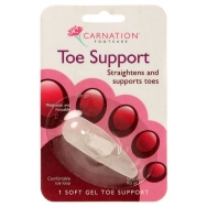 Carnation Toe Support 1бр - Гел за поддържане на пръстите на краката от Polymergel, обогатен с овлажняващи фактори Carnation Toe Support 1бр - Гел за поддържане на пръстите на краката от Polymergel, обогатен с овлажняващи фактори