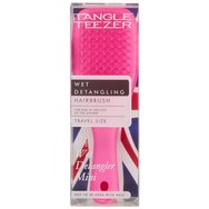 Tangle Teezer Wet Detangler Mini Hairbrush Travel Size 1 бр - Pink / Pink