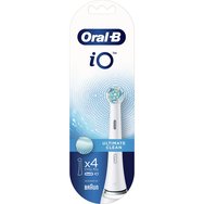 Oral-B iO Ultimate Clean Brush Heads White Резервни глави за четка за професионално почистване между зъбите 4 броя Oral-B iO Ultimate Clean Brush Heads White Резервни глави за четка за професионално почистване между зъбите 4 броя