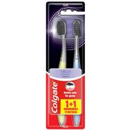 Colgate High Density Charcoal Toothbrush Soft 2 части - светло зелено/синьо