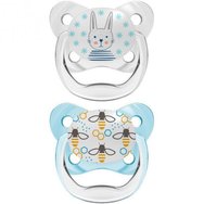 Dr. Brown's PreVent Orthodontic Silicone Soother 0-6m Код PV12402, 2 части - прозрачни / сини - Силиконова ортодонтска залъгалка Butterfly Dr. Brown's PreVent Orthodontic Silicone Soother 0-6m Код PV12402, 2 части - прозрачни / сини - Силиконова ортодонтска залъгалка Butterfly