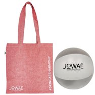 Σετ Δώρων Jowae Υφασμάτινη Τσάντα Παραλίας 1 Τεμάχιο & Πλαστική Μπάλα Θαλάσσης 1 Τεμάχιο