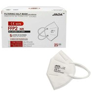 Jiada Non Medical 5ply Mask FFP2 NR White, 25 Τεμάχια - Защитна маска за еднократна употреба с метален лист в бял цвят Jiada Non Medical 5ply Mask FFP2 NR White, 25 Τεμάχια - Защитна маска за еднократна употреба с метален лист в бял цвят