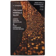 Korres Промо комплект Black Volcanic Length Mascara 03 Brown Plum 7.5ml & Twist Eyeshadow 29 Golden Bronze 1.4gr