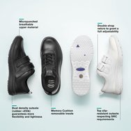 Scholl Shoes Energy Plus Double Strap Man Black Мъжки анатомични обувки дават естествено безболезнено ходене 1 чифт Scholl Shoes Energy Plus Double Strap Man Black Мъжки анатомични обувки дават естествено безболезнено ходене 1 чифт