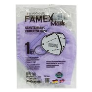 Famex Mask Защитна маска за еднократна употреба FFP2 NR KN95 в цвят люляк 1 бр