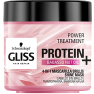 Schwarzkopf Gliss Power Treatment Protein With Babassu Nut Oil Маска за блясък за боядисана и затруднена коса 400ml