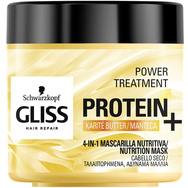 Schwarzkopf Gliss Power Treatment Protein With Karite Butter Маска за коса за слаба и затруднена коса 400ml