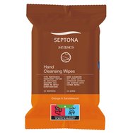 Septona Senses Hand Cleansing Wipes Orange & Sandalwood 15 бр