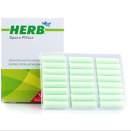 Herb Cigarette Filters 24бр - Резервни филтри с билкови билки и ензими, събират и намаляват опасните вещества Herb Cigarette Filters 24бр - Резервни филтри с билкови билки и ензими, събират и намаляват опасните вещества