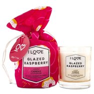 I Love... Glazed Raspberry Scented Candle Ароматна свещ 200gr I Love... Glazed Raspberry Scented Candle Ароматна свещ 200gr