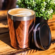 Chilly\'s Coffee Cup Chrome Edition Rose Gold Неръждаема чаша за напитки