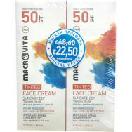 Macrovita Promo Pack Suncare DD Face Cream Spf50 Tinted  2x50ml - Слънцезащитен крем за лице с висока защита с цвят 2x50ml Macrovita Promo Pack Suncare DD Face Cream Spf50 Tinted  2x50ml - Слънцезащитен крем за лице с висока защита с цвят 2x50ml