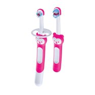 Mam Learn to Brush Set Soft Toothbrush 5m+ Фуксия 2 части, код 608