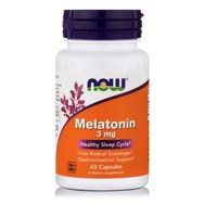 Now Foods Melatonin 3mg Добавка към мелатониновата диета за лечение на безсъние и нарушения на съня 60caps