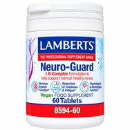 Lamberts Neuro-Guard 60tabs - Хранителна добавка с висококонцентриран комплекс от витамини B за нормалното функциониране на нервната система Lamberts Neuro-Guard 60tabs - Хранителна добавка с висококонцентриран комплекс от витамини B за нормалното функциониране на нервната система