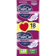 Every Day Hyperdry Maxi Night Value Pack Екстра тънки салфетки Екстра абсорбент, идеални за нощта 18 парчета