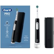 Oral-B Pro Series 1 Electric Toothbrush with Travel Case 1 брой - черен - Електрическа четка за зъби с таймер и калъф за пътуване Oral-B Pro Series 1 Electric Toothbrush with Travel Case 1 брой - черен - Електрическа четка за зъби с таймер и калъф за пътуване