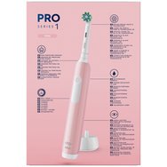 Oral-B Pro Series 1 Electric Toothbrush with Travel Case 1 брой - Розова Oral-B Pro Series 1 Electric Toothbrush with Travel Case 1 брой - Розова